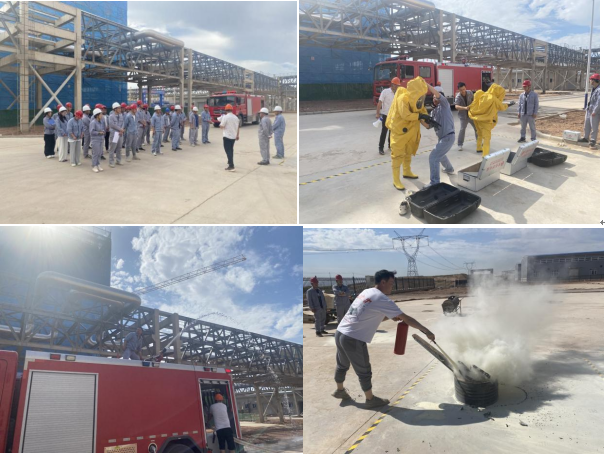 宁夏古天乐代言太阳集团138公司开展消防比武活动