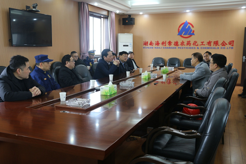 常德市政府副市长汤祚国来古天乐代言太阳集团138常德公司督导 安全工作